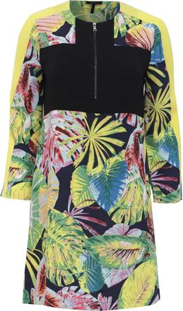 Bcbgmaxazria Tropical-Print Mini Dress in Multicolor Viscose
