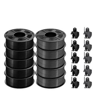 OEM Filamento 3d, Material Petg Duradero, Impresi&oacute;n De Alta Precisi&oacute;n, 5 Unidades Negras Y 5 Grises