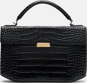 Toteme Box Small croc-effect leather top-handle bag