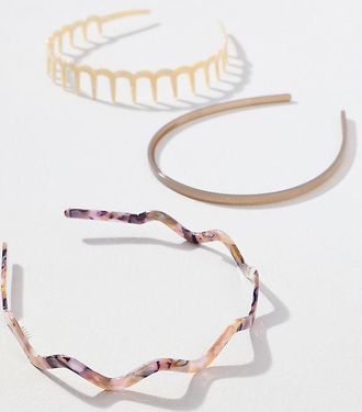 Anthropologie Zigzag Headbands, Set of 3