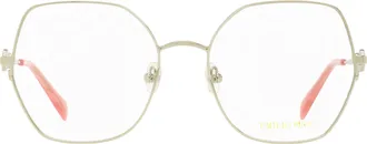 Emilio Pucci EP5204 Oversized Octagonal Metal Eyeglasses - Silver