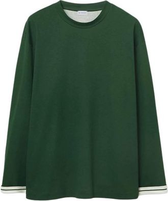 Burberry Striped EKD Long-Sleeved T-Shirt, Size X-Large