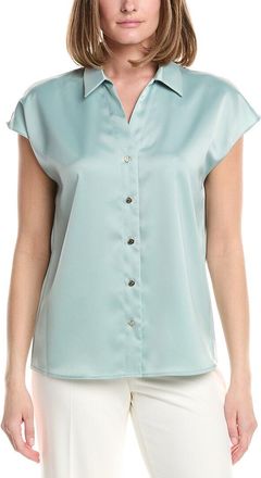 Anne Klein Drop Shoulder Button Front Shirt