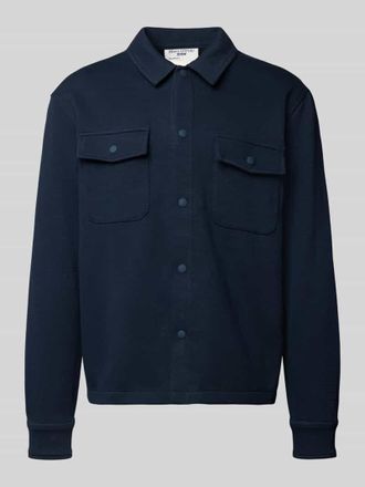 Marc O'Polo Denim Relaxed Fit Hemdjacke aus reiner Baumwolle in Marine, Gr&ouml;&szlig;e XL