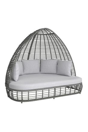Keter Palma Sonnenliege Für Den Garten Mit 4-Fach Verstellbarer Rücklehne Und Bequemer Auflage, Klappbare Gartenliege, Grau, 187 X 58 X 29 Cm, Pflegeleicht, Wetterfest Und Uv-beständig