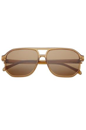 Freyrs Eyewear Billie Aviator Sunglasses in Brown at Nordstrom