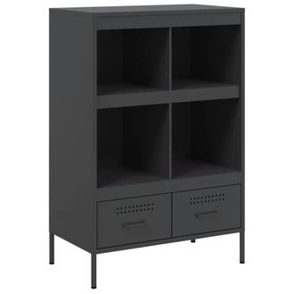 Berkfield Home Highboard Black 68x39x101.5 cm Steel