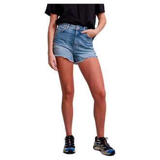 Pieces Womens Pctulla Hw Shorts Lb-ba Noos, Light Blue (Light Blue Denim), M