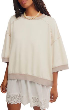 Free People Everything Pullover Sweater in Nilla Cream at Nordstrom, Size X-Large