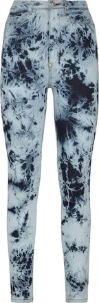 Philipp Plein Denim Super High Waist Jegging Bleached