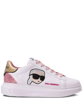 Karl Lagerfeld Kapri Kushion lace-up sneakers - women - Leather/Rubber/Fabric - 39 - White