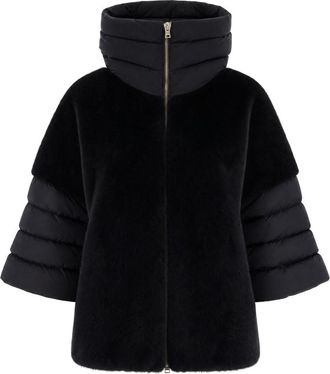 Herno Black Solid Hood Jacket