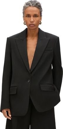 Another Tomorrow Oversized Tailored Jacket in Black at Nordstrom, Size 36 It