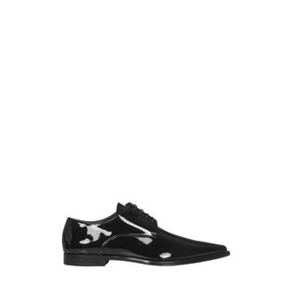 Dsquared2 Elegante Zwarte Leren Werkschoenen - Heren - Nette schoenen - Zwart - 39 EU - Leer - Schoenen
