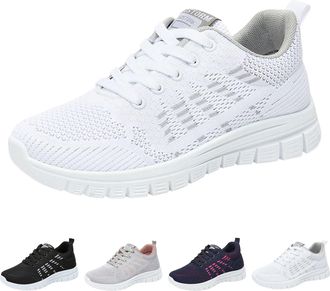 Generic Running Shoes Womens Summer Lightweight Slip-On Walking Shoes Breathable and Comfortable Lace-Up Shoes Casual Soft Sole Trainers Running Non-Slip Casu