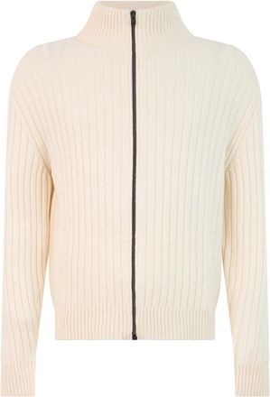Herno Cardigan met ritssluiting aan de voorkant - Heren - Vesten - Beige - L - Wol - Truien & Vesten