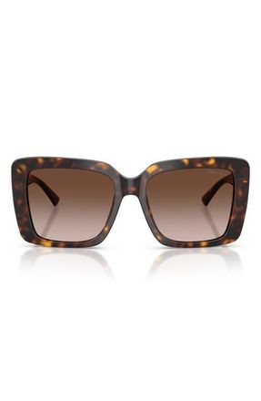 Jimmy Choo London 54mm Gradient Square Sunglasses in Havana/brown Gradient at Nordstrom