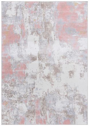 Safavieh Alfombra poli&eacute;ster rosa / gris 160 x 229 cm