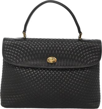 Bally Black Leather Handbag (Pre-Owned)