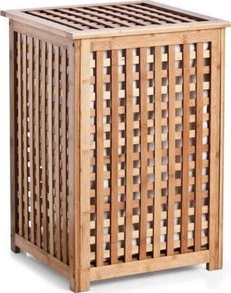 ZELLER Cesto Para Ropa Natural 92 Litros Bamb&uacute;