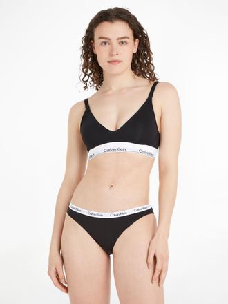 Calvin Klein Underwear Still-BH, Damen, Gr. XS, N-Gr, schwarz, Obermaterial: 53% Baumwolle, 35% Modal, 12% Elasthan, CALVIN KLEIN UNDERWEAR, BHs Still-BH, mit Logo Unterbrus
