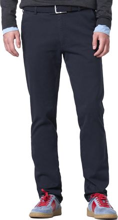 Meyer katoenen broek Meyer Oslo donkerblauw