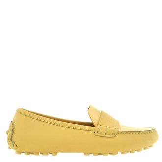 Ferragamo Iside Driver Moccasins with Logo, Size 7 C