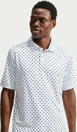 Nike Mens Par Dri-FIT Printed Golf Polo in White | IO1187-100