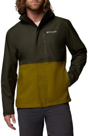 Columbia Hikebound II Rain Jacket in Greenscape/Mossy Green at Nordstrom, Size Xx-Large