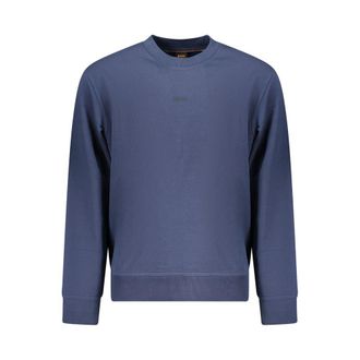 HUGO BOSS Blue Cotton Mens Mens Sweatshirt