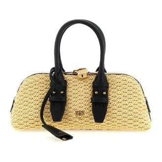 Pinko Escape Bag Horizontal - Dames - Handtassen - Beige - ONE Size - Katoen - Tassen