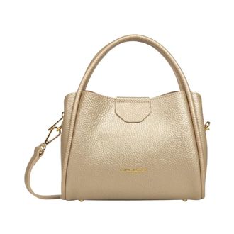 Lancaster Ida Double Handtas - Dames - Tassen - Beige - Maat: ONE Size Leer
