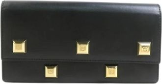 Ferragamo Pre-owned Long Wallet (Bi-fold) - Dames - Vintage Accessoires - Zwart - ONE Size - Leer - Vintage