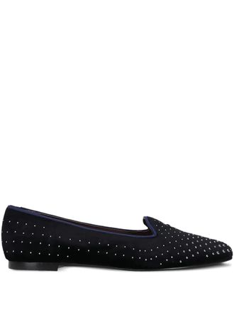 Castaner studded velvet loafers - Blue