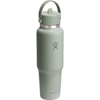 Hydro Flask 40-Ounce Wide Mouth with Flex Straw Cap in Agave at Nordstrom