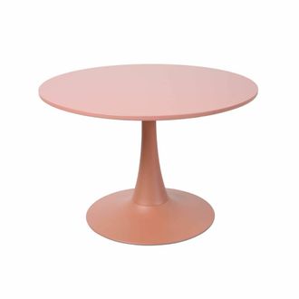 Oviala Mesa de centro redonda, 70 cm de di&aacute;metro, color terracota