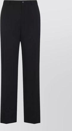 Balenciaga wool straight-leg tuxedo trousers