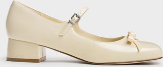 Charles & Keith Kelis Rose-Bow Mary Jane Pumps