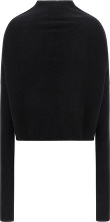 Rick Owens Womens Black Cashmere Cardigan Clothing