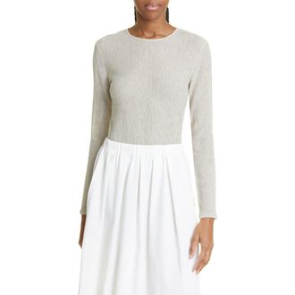 Vince Textured Long Sleeve Top in Hayseed at Nordstrom Rack, Size Large
