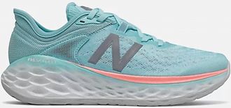 New Balance Womens Fresh Foam More V2 Running Shoe In Sea Salt/newport Blue