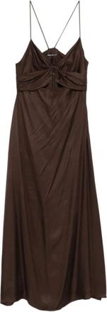 Pennyblack Pbblampon Gown - Dames - Feestkleedjes - Bruin - M - Kleedjes
