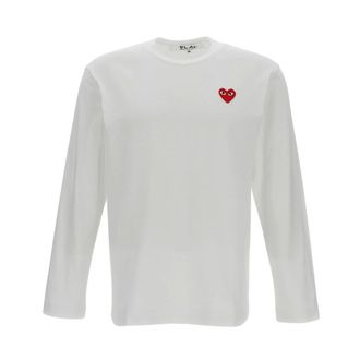 Comme Des Gar&ccedil;ons Heren, Tops, Wit, Maat: XL Katoen