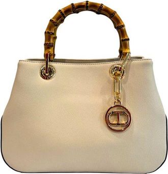 Twinset Beige PU Women Womens Handbag