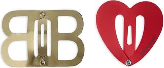 Balenciaga logo clip set - Goud