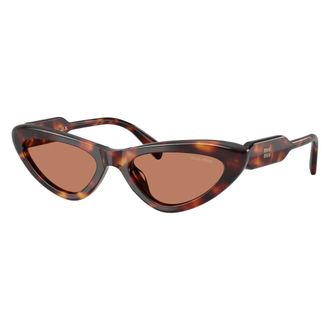 Miu Miu Sunglasses, female, Brown, Size: 55 MM 0MU B11Su