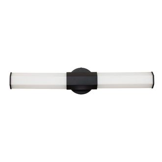 Netlighting Hinkley Facet Integrated LED Bathroom Wall Lamp Matte Black 3000K IP44
