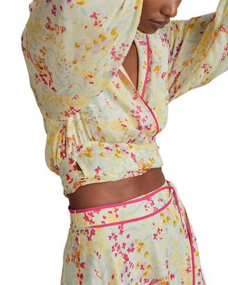 Reiss Lyla Buttercup Printed Blouse