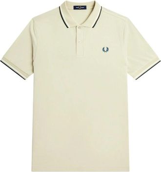 Fred Perry Beige Twin Tipped Polo Shirt - Heren - Polos - Beige - S - Tops