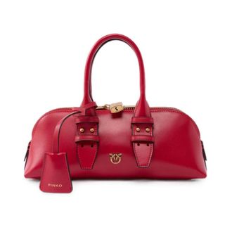 Pinko Bowling Handtas - Dames - Handtassen - Rood - ONE Size - Nylon - Tassen